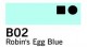 Copic Marker-Robin\'s Egg blue B02
